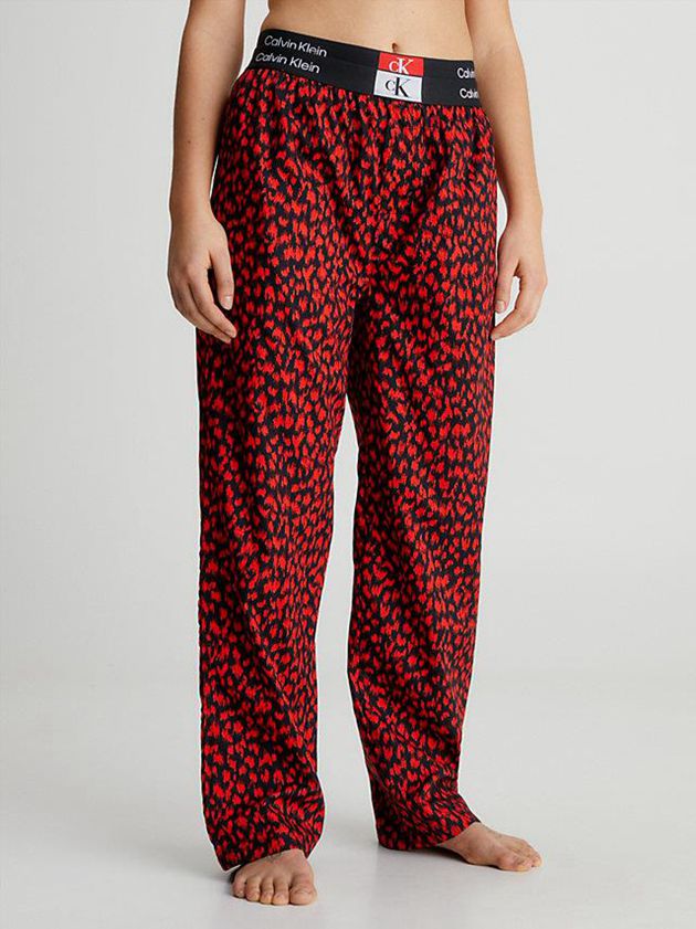 Calvin Klein USA Pyjama - Ck96 Womens Pants Red 0692437-TC